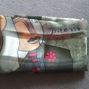 Colorful Picasso 36 inch square Scarf